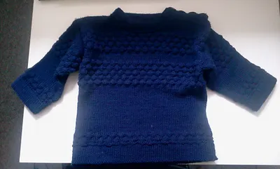119/3 Børne - Baby sømandsbluse, hue og vanter