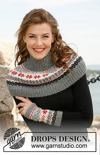 131-41 Fjord Rose Wrist warmers