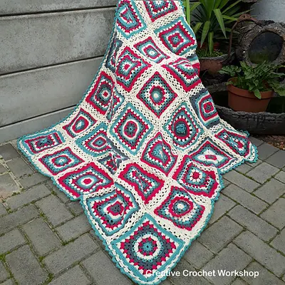 2017 Crochet A Block Throw