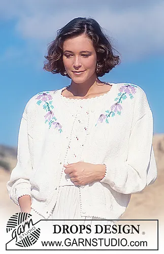 21-19 Jacket with flower pattern