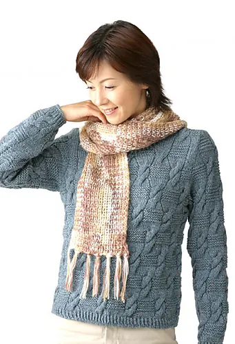 23-24-37 Mohair Gradation Scarf