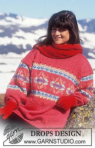 31-5 Nordic Sweater, scarf and gloves
