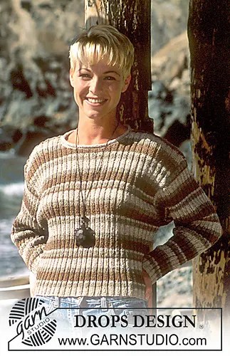 41-22 blouse with stripes in rib