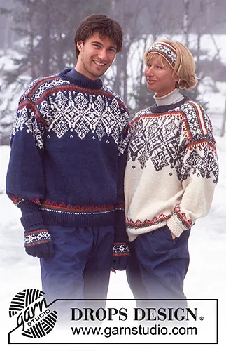 47-1 Norwegian Set with Snow Crystals.