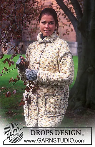 62-14 Long cardigan and gloves