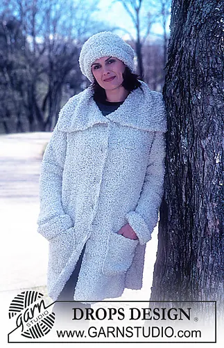 62-19 Long cardigan and hat