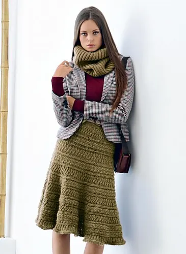 715 Jupe ou Poncho et Snood