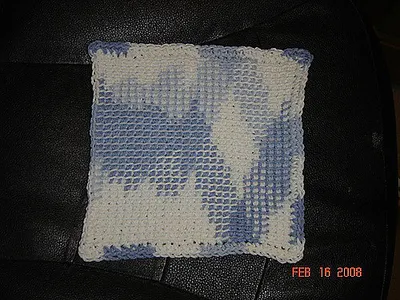 Afghan Stitch Dishcloth