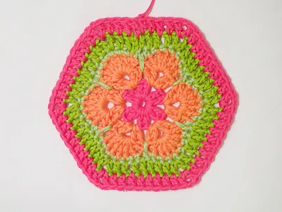 African Flower Hexagon