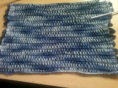 Alfombra de Totora/ T-shirt Yarn Rug