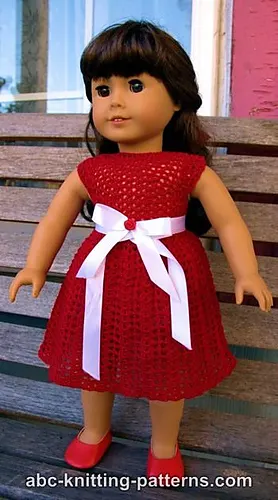American Girl Doll Christmas Dress