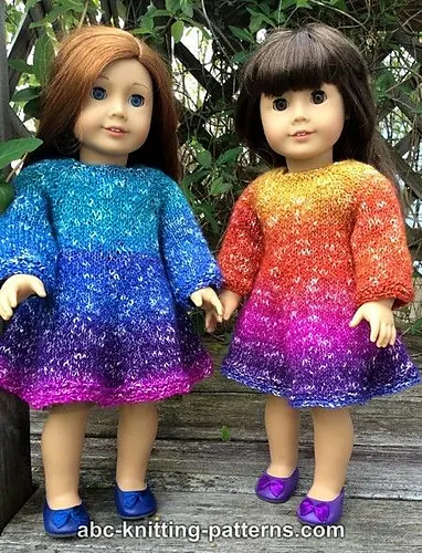 American Girl Doll Flair Skirt Dress