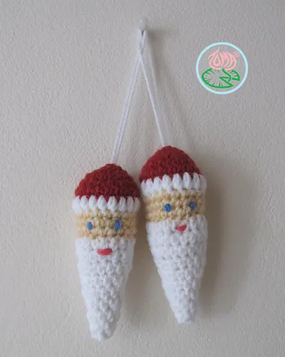 Amigurumi Santa Claus Ornament