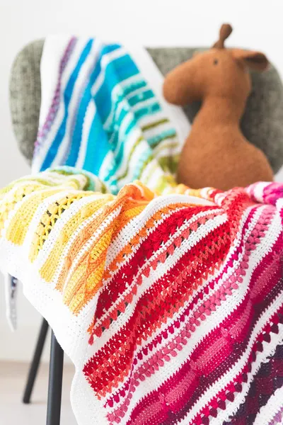 Baby Rainbow Sampler Blanket 2