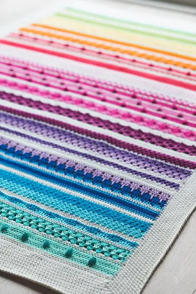 Baby Rainbow Sampler Blanket