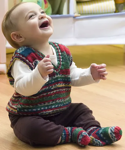 Baby's Holiday Vest & Socks #WR1960