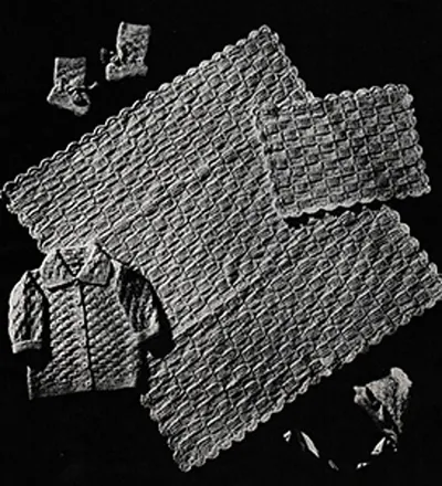 Baby’s Six-Piece Knitted Set, #6008