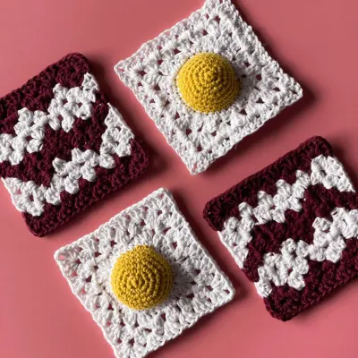 Bacon and Eggs Granny Square