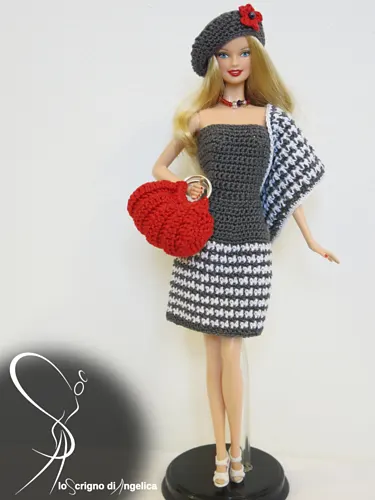 Barbie Pied de Poule Dress