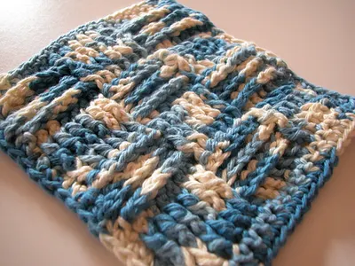 Basketweave Scrubby Cloth