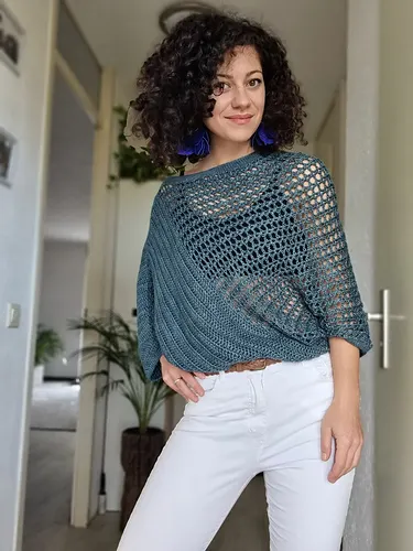Be Glam Poncho Blouse
