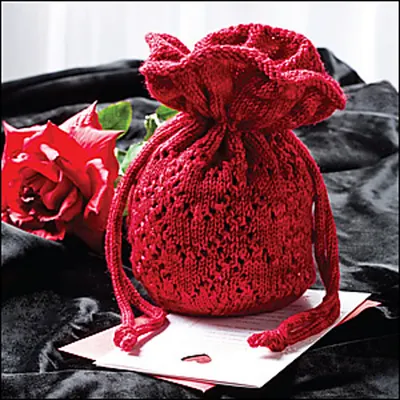 Beaded Heart Reticule