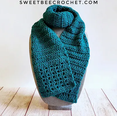Beginner Double Crochet Scarf