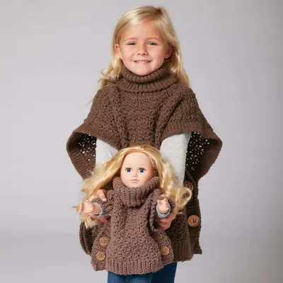 Bernat Crochet Poncho for You and Me