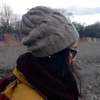 big fat cable hat