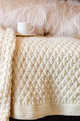 Billowy Quilted Throw Blanket