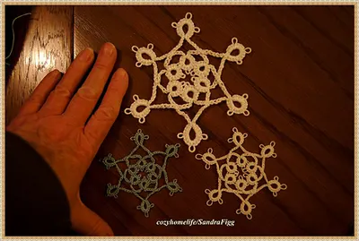 Blue Varigated Snowflake