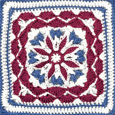 Blueberry Pie 12" Granny Square