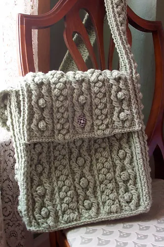 Bobbling Along Aran Tote