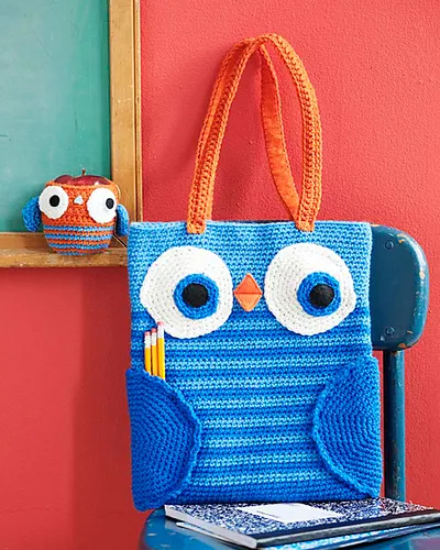 Book Bag & Apple Cozy