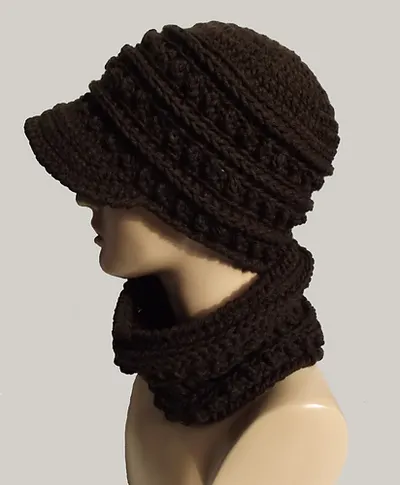 Bumpy Ridges Hat and Cowl