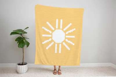 C2c Sunshine Crochet Blanket