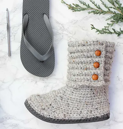 Cabin Boots with Flip Flop Soles