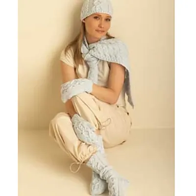 Cable Hat, Mittens, Scarf and Socks