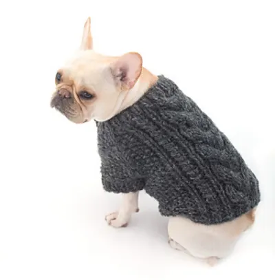 Cabled Dog Cardigan #L40178
