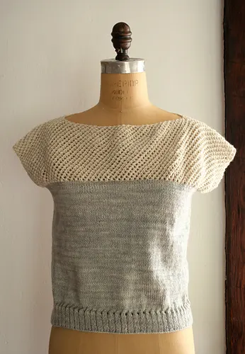 Cap Sleeve Lattice Top