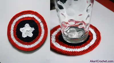 Captain America / 4th of July coaster _ M22
