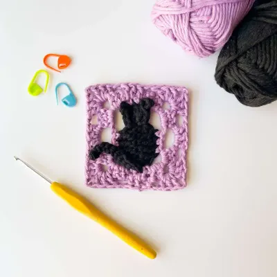 Cat Granny Square
