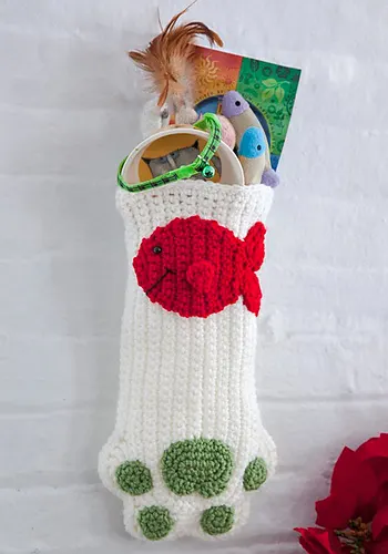 Cat Paws Christmas Stocking