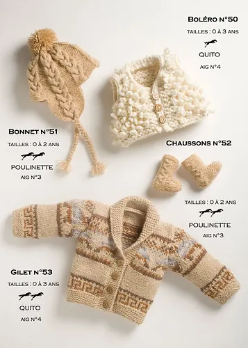 CB13 Bolero-Hat-Slippers-Cardigan n°50-51-52-53