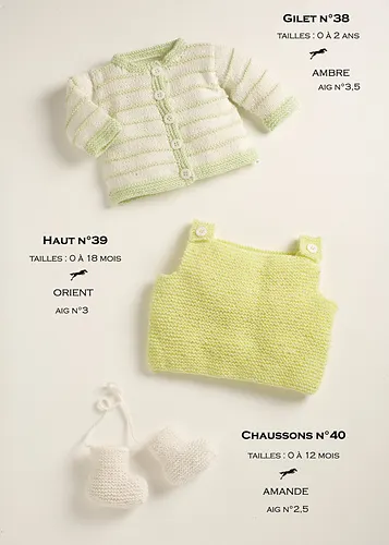 CB14 Cardigan-Top-Booties n°38-39-40
