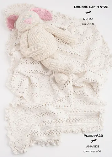 CB16 Rabbit doudou-Plaid n°22-23