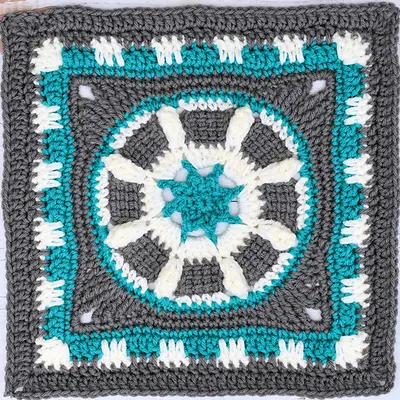 Celestial Landing Afghan Square