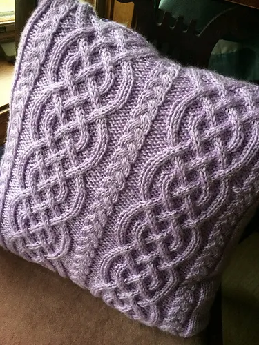 Celtic Knit Aran Pillow