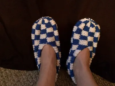 Checkerboard Slippers