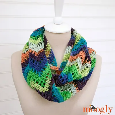 Chevron Lace Infinity Scarf
